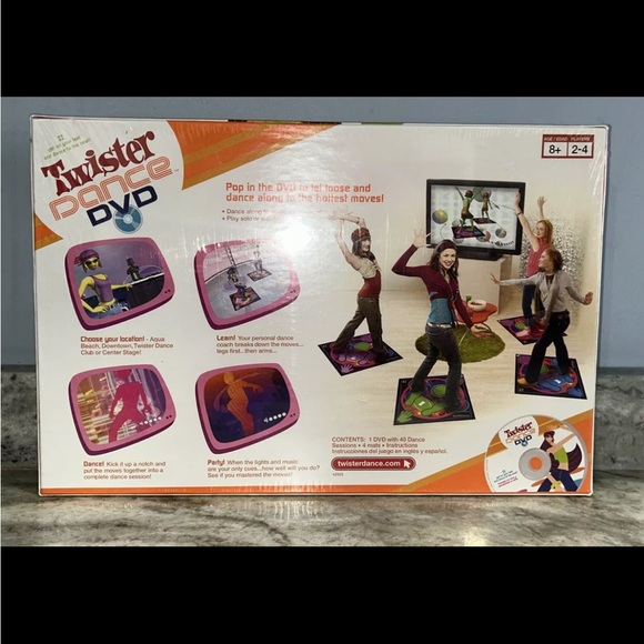 Twister Dance DVD Game Milton Bradley 2-4 Players Ages 8 & Up - Picture 2 of 2